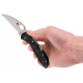 Couteau pliant Spyderco Delica 4 à dents C11FSWCBK manche en nylon/noir noir 10,8cm