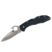 Couteau pliant Spyderco Delica 4 Wave C11PGYW manche fibre de verre noir 10,8cm