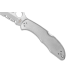 Couteau pliant Spyderco Delica 4 C11PS lame semi-dentée manche inox 10,7cm