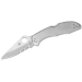 Couteau pliant Spyderco Delica 4 C11PS lame semi-dentée manche inox 10,7cm