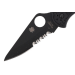 Couteau pliant Spyderco Delica 4 C11PSBBK semi denté manche nylon/fibre de verre noir 10,8cm