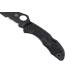 Couteau pliant Spyderco Delica 4 C11PSBBK semi denté manche nylon/fibre de verre noir 10,8cm
