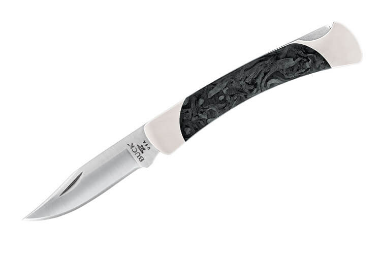 Couteau pliant COLLECTION BUCK THE 55 0055CFSLE manche fibre de carbone marbré 8,6cm