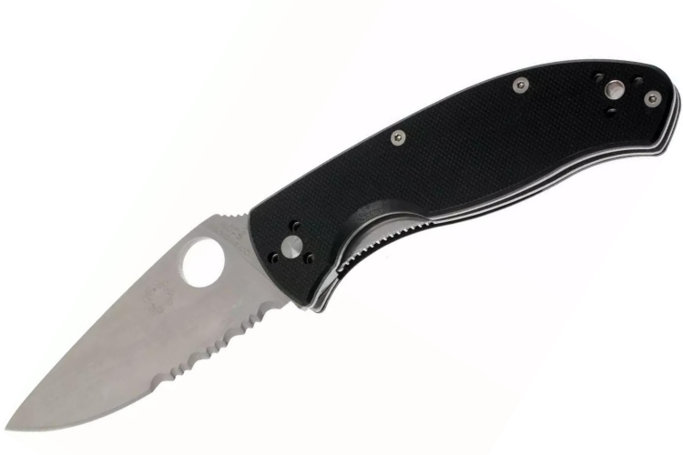 Couteau pliant Spyderco Tenacious C122GPS manche G10 noir 11,1cm