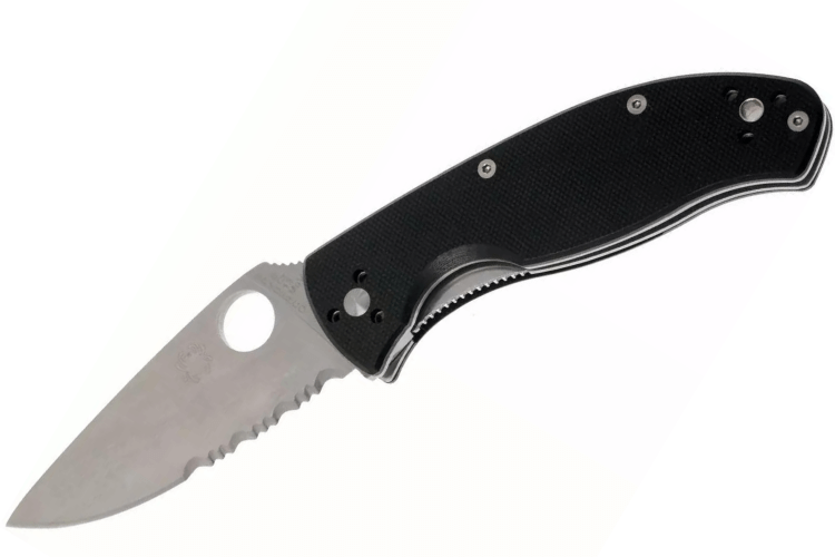 Couteau pliant Spyderco Tenacious C122GPS manche G10 noir 11,1cm