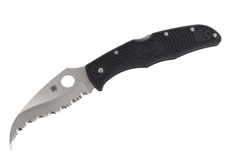 Couteau pliant Spyderco Matriarch 2 C12SBK2 manche en nylon/fibre de verre noir 12,6cm