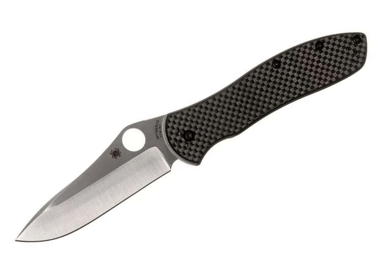 Couteau pliant Spyderco Bradley 2 Folder  manche fibre de carbone/G10 noir 12,6cm