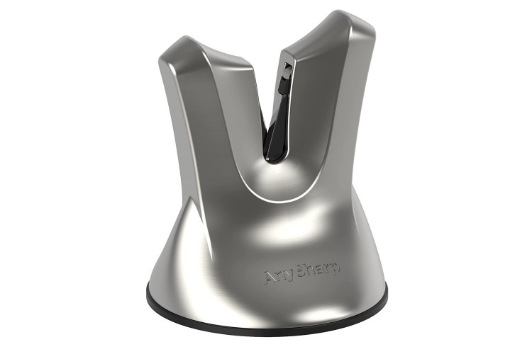 Aiguiseur manuel Anysharp XBLADE Professional chrom&eacute; universel lame lisse et dentel&eacute;e