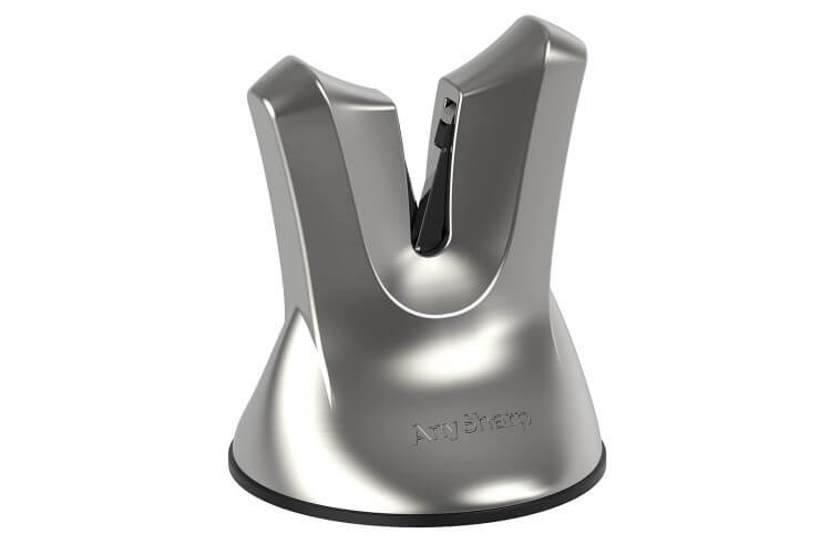 Aiguiseur manuel Anysharp XBLADE Professional chromé universel lame lisse et dentelée