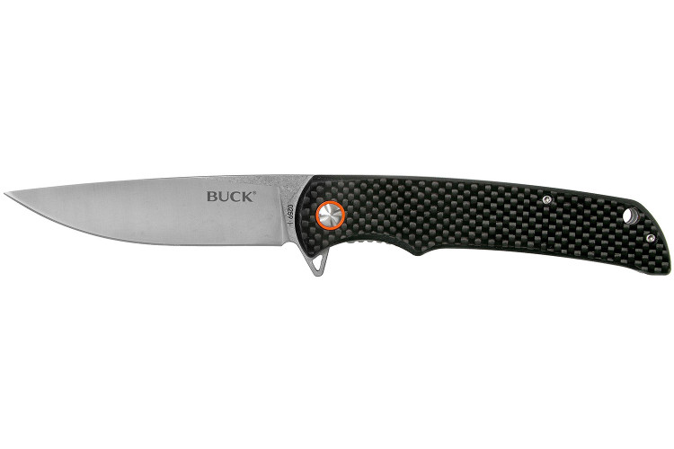 Couteau pliant BUCK HAXBY 0259CFS manche fibre de carbone noir 12,7cm