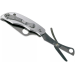 Couteau pliant Spyderco Clipitool C169P manche en acier 6,5cm + ciseau