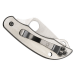 Couteau pliant Spyderco Clipitool C176PS manche en acier 6,5cm + scie