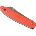 Couteau pliant Spyderco Roadie C189POR manche en nylon/fibre de verre orange 7,6cm