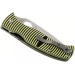 Couteau pliant Spyderco Caribbean Leaf manche en G10 noir à rayure jaune 12,3cm