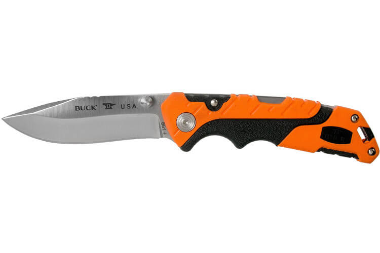 Couteau pliant BUCK PURSUIT PRO SMALL 0661ORS manche nylon/fibres de verre 10,9cm + Étui