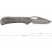 Couteau pliant BUCK MINI SPITFIRE 0726 manche alu 9,7cm