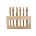 Coffret 6 épices en tube Le Monde en Tube Saveurs indiennes + support bois