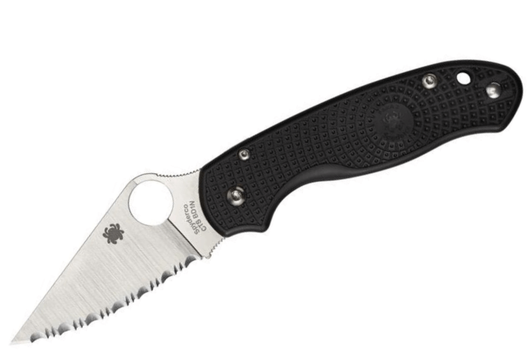 Couteau pliant Spyderco Para 3 C223SBK manche en nylon/fibre de verre noir 10,9cm