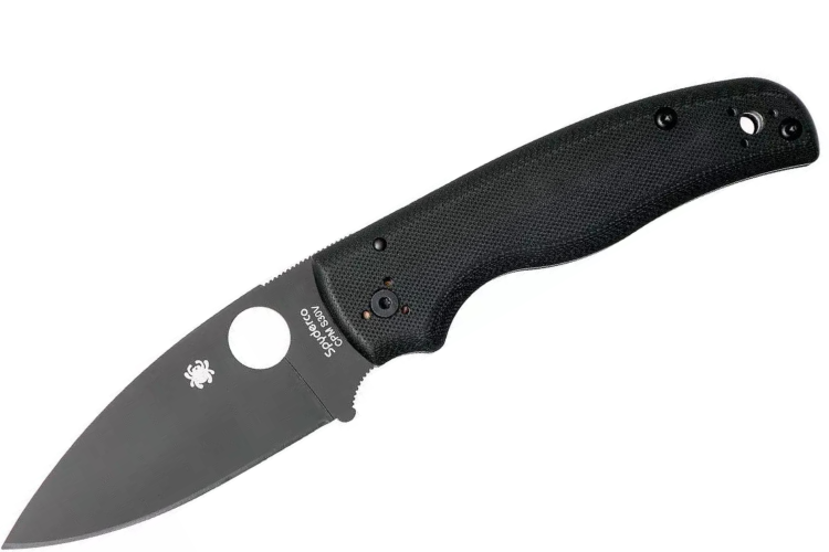 Couteau pliant Spyderco Shaman C229GPBK manche en G10 noir 11,9cm