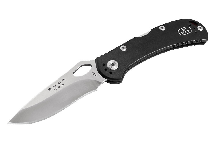 Couteau pliant BUCK SPITFIRE NOIR 0722BKS1 manche alu 11cm