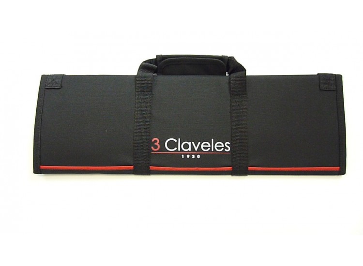 Malette pour 10 couteaux + poches accessoires 3 Claveles