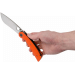 Couteau pliant Spyderco Subvert C239GPOR manche en G10/Titanium orange 13,1cm