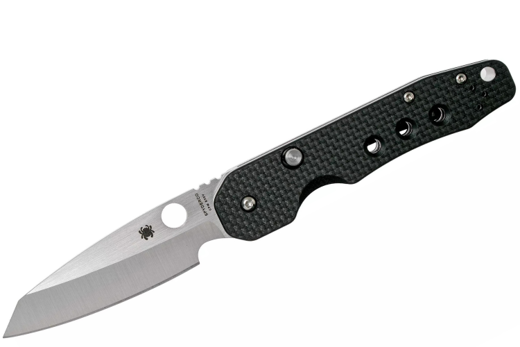 Couteau pliant Spyderco Smock C240CFP manche en fibre de carbone/G10 noir 11,5cm