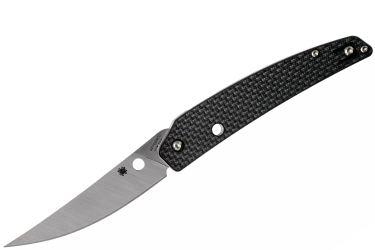 Couteau pliant Spyderco Ikuchi C242CFP manche en fibre de carbone/G10 noir 11cm