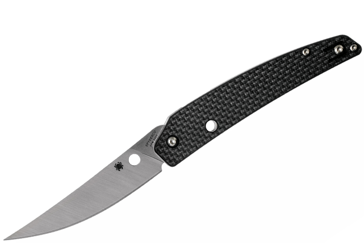 Couteau pliant Spyderco Ikuchi C242CFP manche en fibre de carbone/G10 noir 11cm