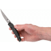 Couteau pliant Spyderco Ikuchi C242CFP manche en fibre de carbone/G10 noir 11cm