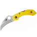 Couteau pliant Spyderco Dragonfly 2 Salt Hawkbill C28SYL2HB manche en nylon/fibre de verre jaune 8,5cm