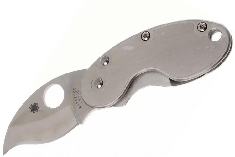 Couteau pliant Spyderco Cricket C29P manche en acier inox 7cm