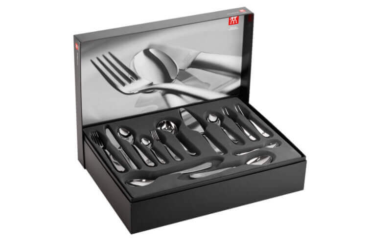 Ménagère 68 pièces Zwilling Soho acier inox 18/10 reconditionnée
