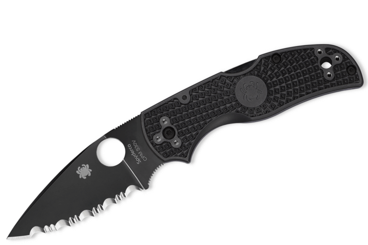 Couteau pliant Spyderco Native 5 C41SBBK5 manche en nylon/fibre de verre noir 10,2cm