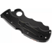 Couteau pliant Spyderco Assist C79PSBBK lame noire dentée manche en nylon/fibre de verre noir 12,2cm