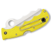 Couteau pliant Spyderco Assist C79PSYL semi-denté manche en nylon/fibre de verre jaune 12,2cm