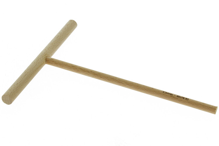 Raclette &agrave; cr&ecirc;pes ronde De Buyer B Bois 20,5cm en h&ecirc;tre