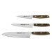 Coffret 3 couteaux de cuisine Arcos Nordika : 1 Office + 1 Chef 16cm + 1 Chef 21cm