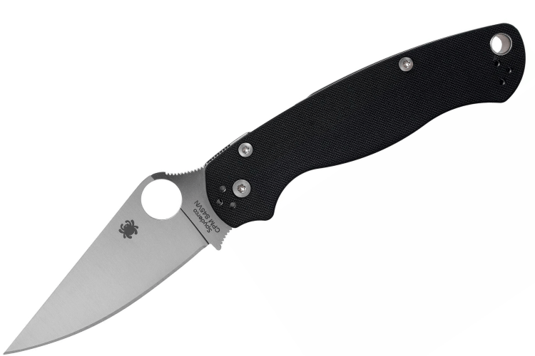 Couteau pliant Spyderco Para military 2 C81GP2 manche en G10 noir 12,2cm
