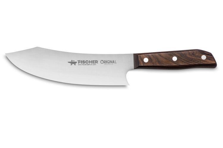 Couteau sp&eacute;cial barbecue Fischer Original lame 20cm manche bois