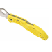 Couteau pliant Spyderco Salt 2 C88PYL2 manche en nylon/fibre de verre jaune 10,8cm