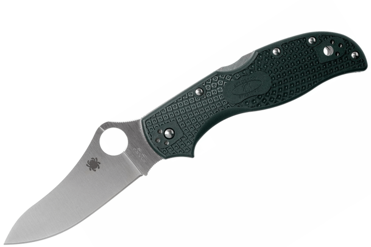 Couteau pliant Spyderco Stretch 2 British Racing Green C90PGRE2 manche nylon/fibre de verre 11,3cm