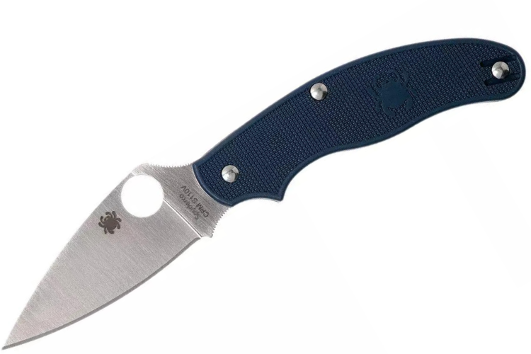 Couteau pliant Spyderco UK Penknife C94PDBL manche en nylon/fibre de verre bleu fonc&eacute; 10cm