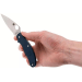 Couteau pliant Spyderco UK Penknife C94PDBL manche en nylon/fibre de verre bleu foncé 10cm