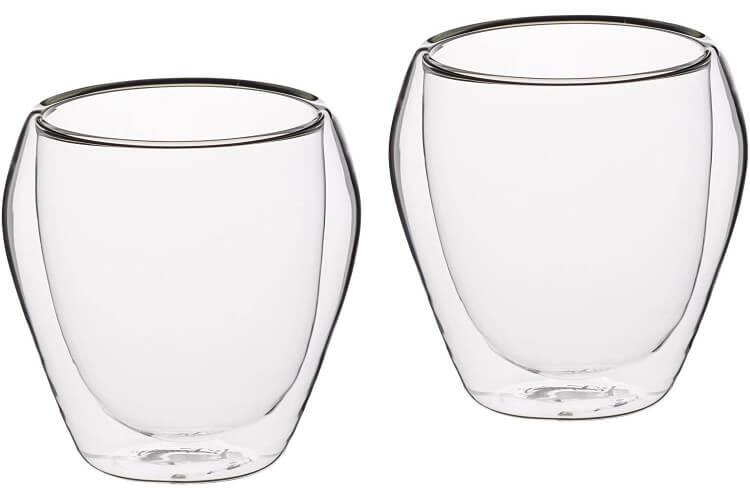 Lot de 2 gobelets en verre KitchenCraft Le’Xpress 25cl double paroi