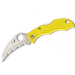 Couteau pliant Spyderco Ladybug 3 LYLS3HB lame Hawkbill manche en nylon/fibre de verre jaune 6,2cm