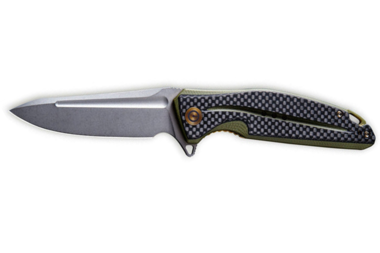Couteau pliant CIVIVI Statera C901B manche en G10/fibre de carbone marron et noir 11,7cm