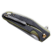 Couteau pliant CIVIVI Statera C901B manche en G10/fibre de carbone marron et noir 11,7cm