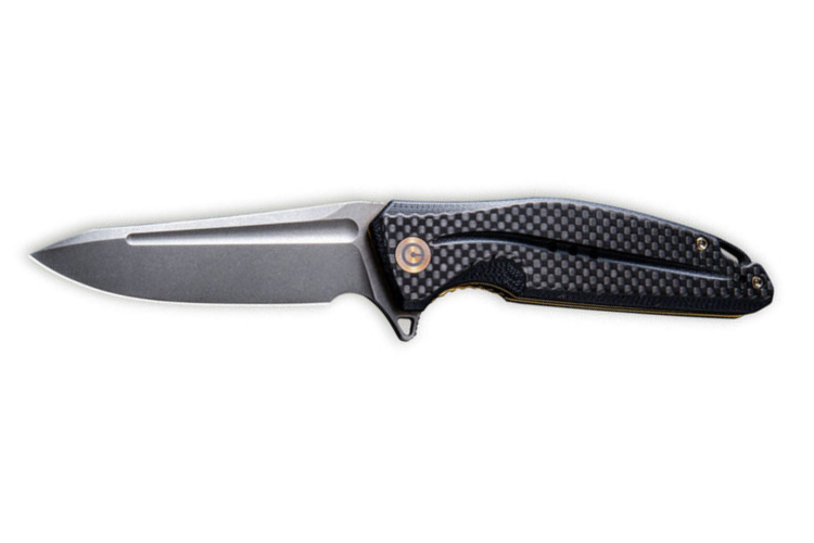 Couteau pliant CIVIVI Statera C901C manche en G10/fibre de carbone tout en noir 11,7cm