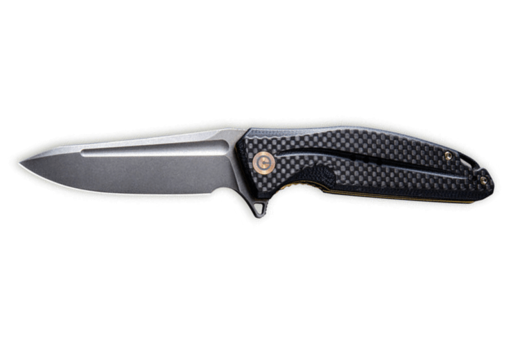Couteau pliant CIVIVI Statera C901C manche en G10/fibre de carbone tout en noir 11,7cm